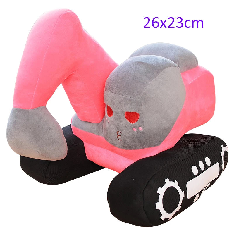 Simulazione Trattore Escavatore Giocattoli Di Peluche Per Auto Kawaii Morbido Cuscino Veicoli Regalo Natale Bambini