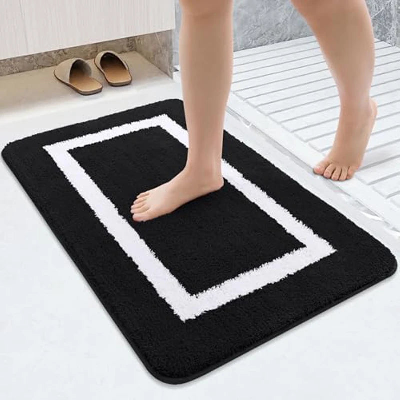 Olanly Tappeti da Bagno Grandi Antiscivolo Lavabili in Lavatrice Peluche Assorbenti Decorazione Pavimento