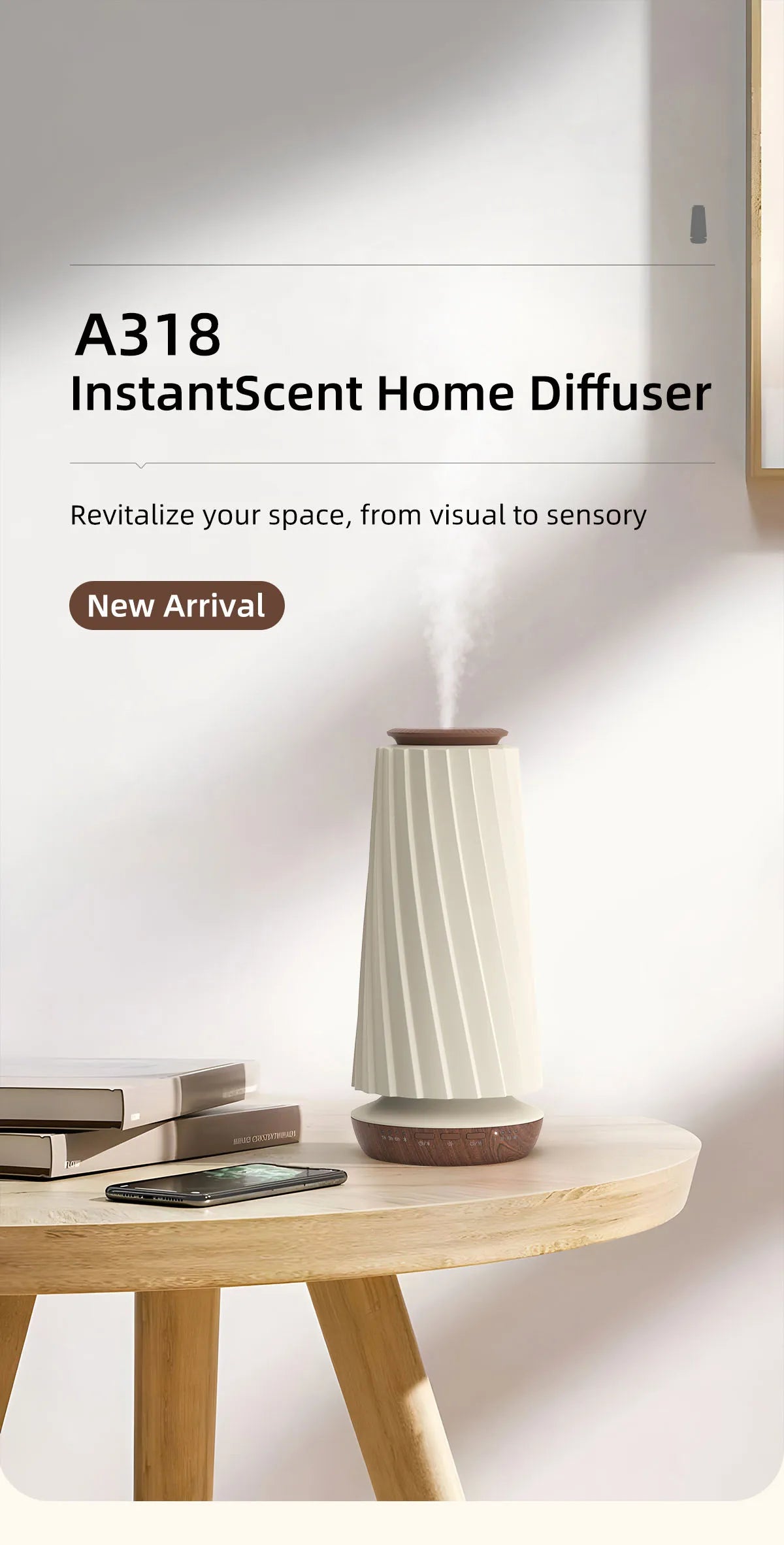 Diffusore Di Profumo Bluetooth Intelligente Con Aromi Per Ambienti Luce Notturna Automatico Per Ufficio E Casa