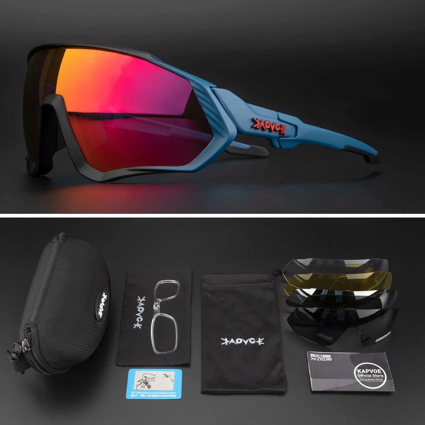 Occhiali Da Ciclismo Polarizzati Per Sport All'Aperto Corsa Pesca MTB Bici Da Strada Unisex Uomo Donna