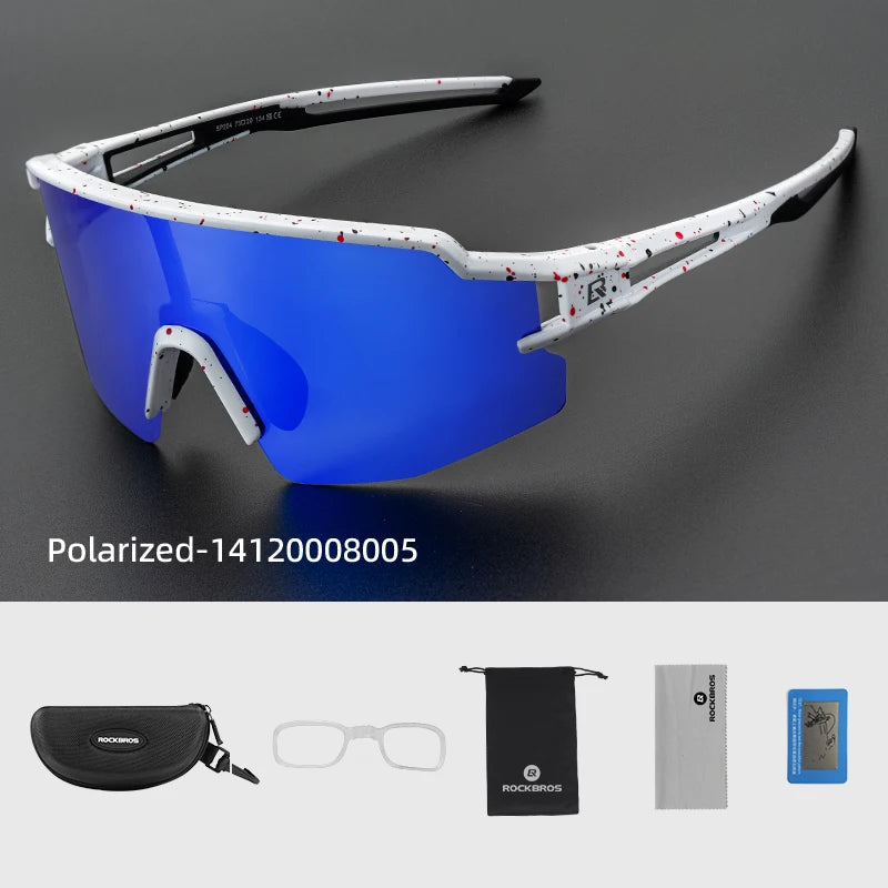 Rockbros Occhiali Da Ciclismo Fotocromatici Con Montatura Integrata Per Miopia Polarizzata Occhiali Da Sole Uomo Donna