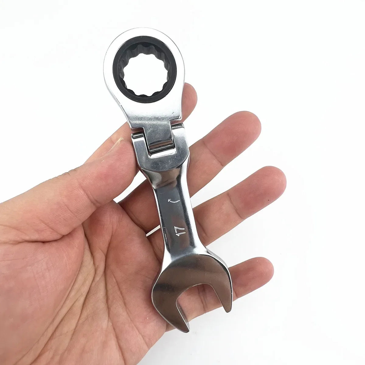 Mini Chiave A Cricchetto Con Manico Corto E Testa Mobile Attrezzo Per Risparmiare Manodopera XMSJ Acciaio Carbonio