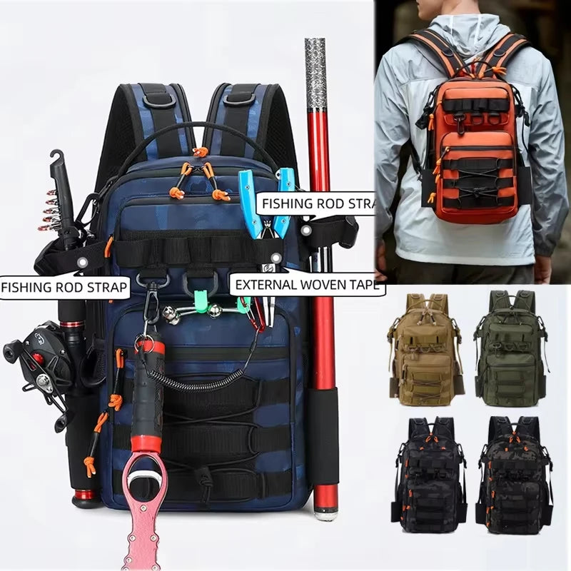 Zaino Tattico Esterno Per Arrampicata Campeggio Trekking Escursionismo Borsa Molle Con Portacanna Da Viaggio A Tracolla