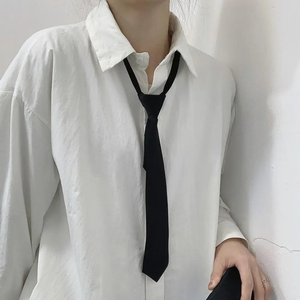 Cravatta Unisex Sottile Liscia E Setosa Stile Retrò Papillon Coreano Elegante Per Studenti Alla Moda