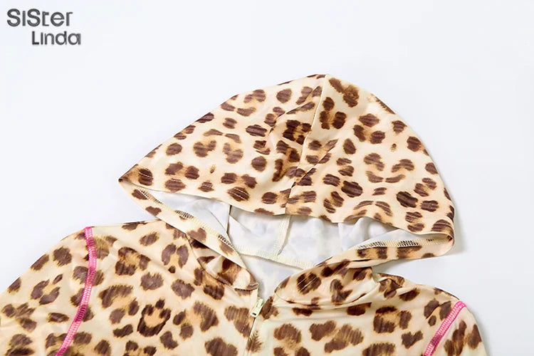 Sisterlinda Junior Tuta Alla Caviglia Leopardo Con Pantaloni Svasati High Street K24S50103