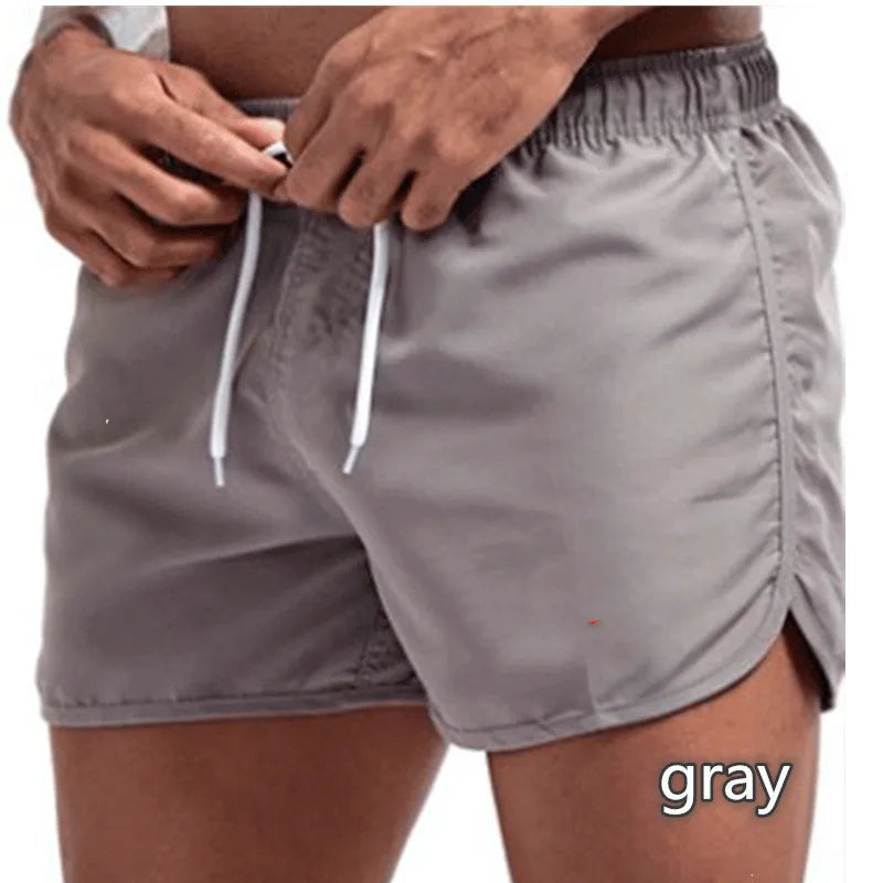 Pantaloncini da Bagno da Uomo Estivi in Microfibra Nylon Spandex Traspiranti Vita Bassa Marca Chyxingye