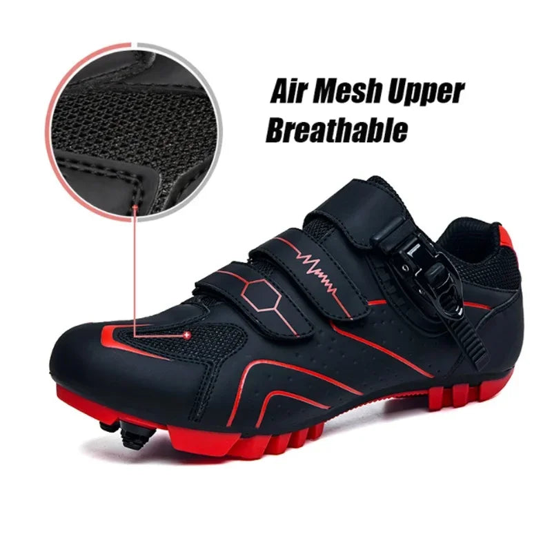 Scarpe Da Ciclismo MTB Da Uomo Traspiranti Antiscivolo Con Tacchetti Sportivi Professionali