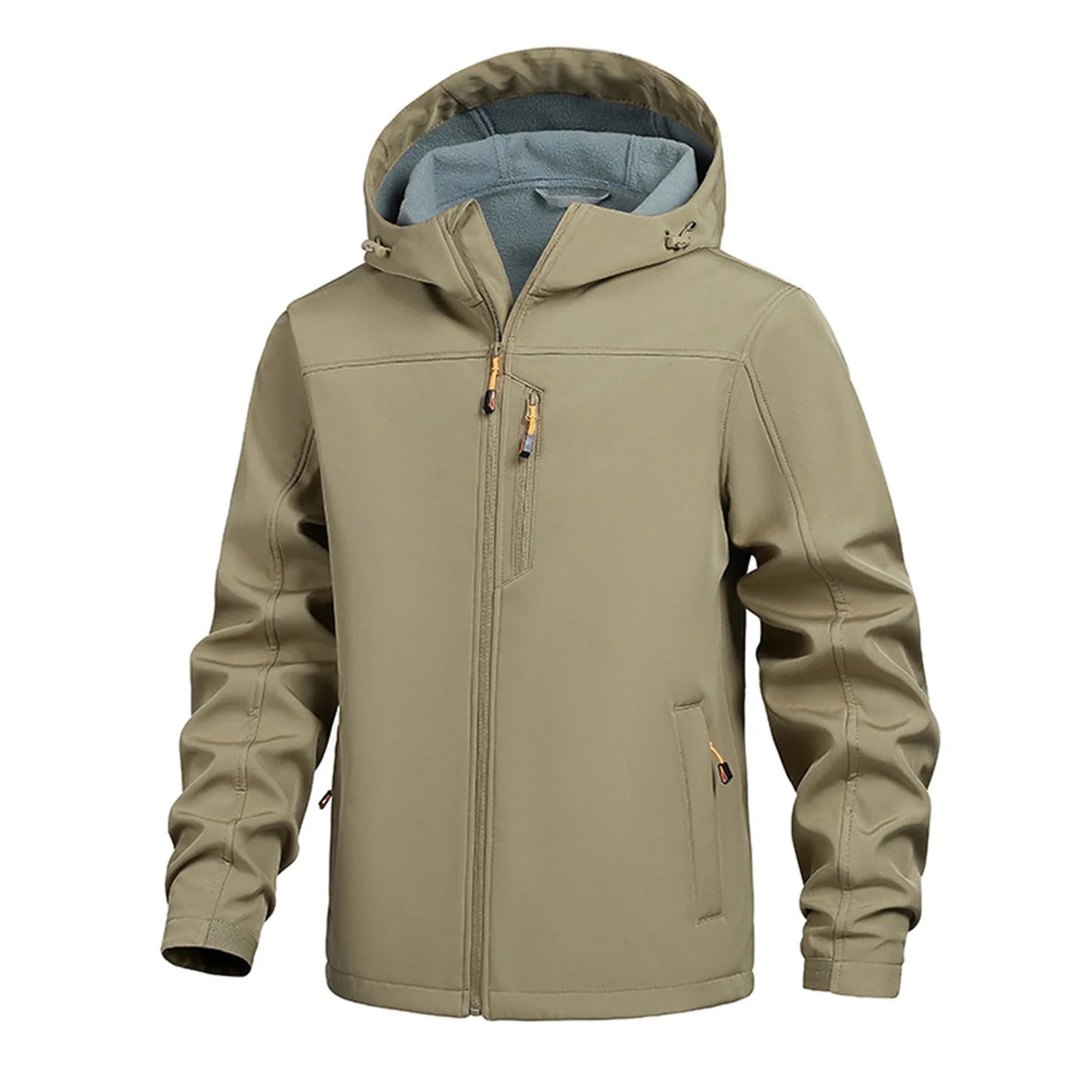 Giacche Con Cappuccio Impermeabili Uomo Autunno Inverno, Ideali Per Escursionismo Caccia Pesca All'aperto Fleece Casual