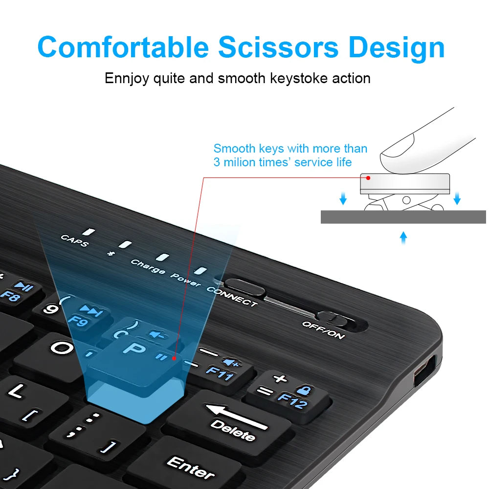 Set Tastiera e Mouse Bluetooth RGB Retroilluminato, Mouse Wireless 2.4G, Tastiera Ricaricabile