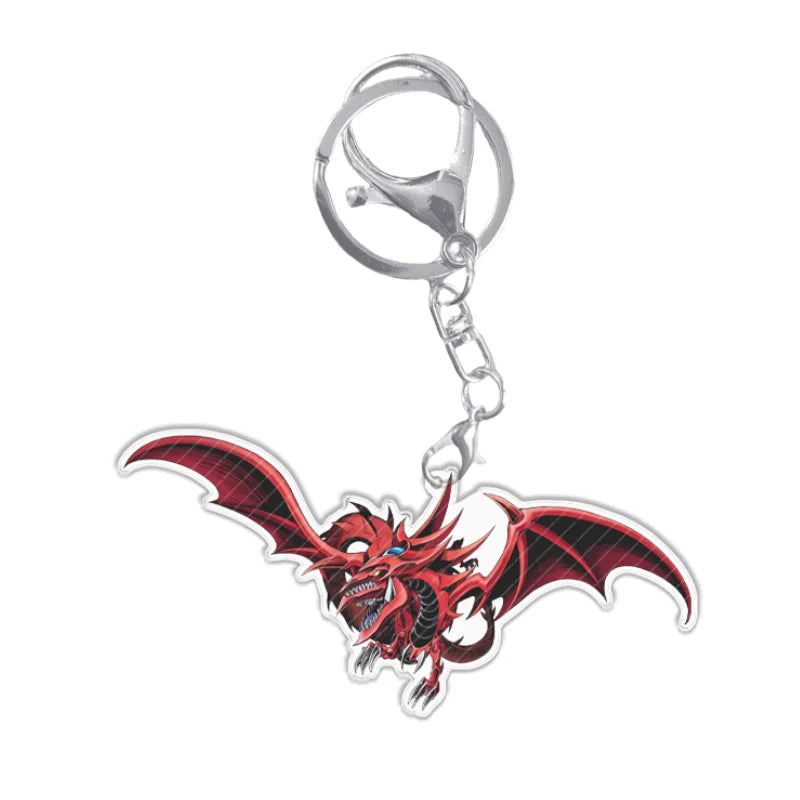 Portachiavi YuGiOh Mago Nero Ragazza Acrilico Ciondolo Zaino Decorazione Giocattolo Anime Regalo