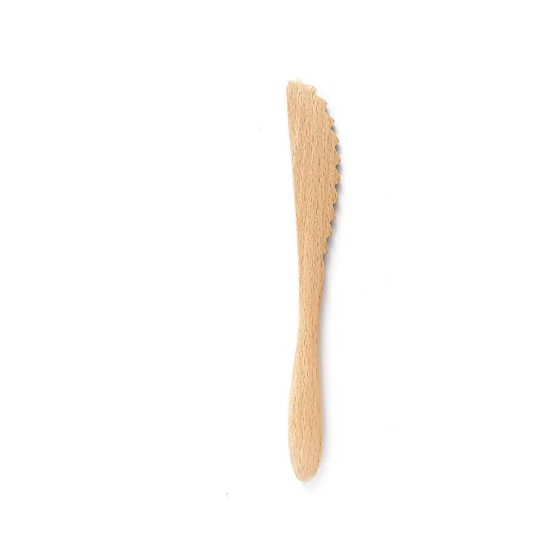 Set Utensili In Legno Da Cucina E Pranzo Con Cucchiaio Forchetta Coltello Da Bistecca Portatile All Aperto Multiuso