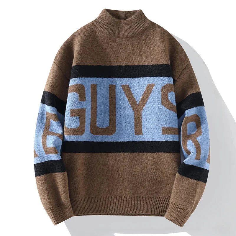 Maglione Uomo Casual Aboorun In Cotone Elasticizzato Spandex Confortevole Morbido