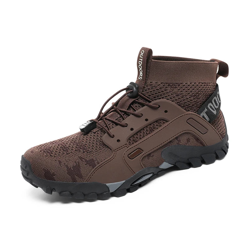 Scarpe Da Acqua Alte Uomo Ad Asciugatura Rapida Traspiranti In Mesh Antiscivolo Per Trekking E Arrampicata Slip On