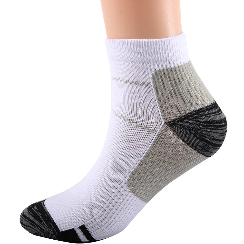 Calzini Sportivi Uomo Caviglia Alta Compressione Con Protezione Per Corsa Cotone Nylon Stile 41