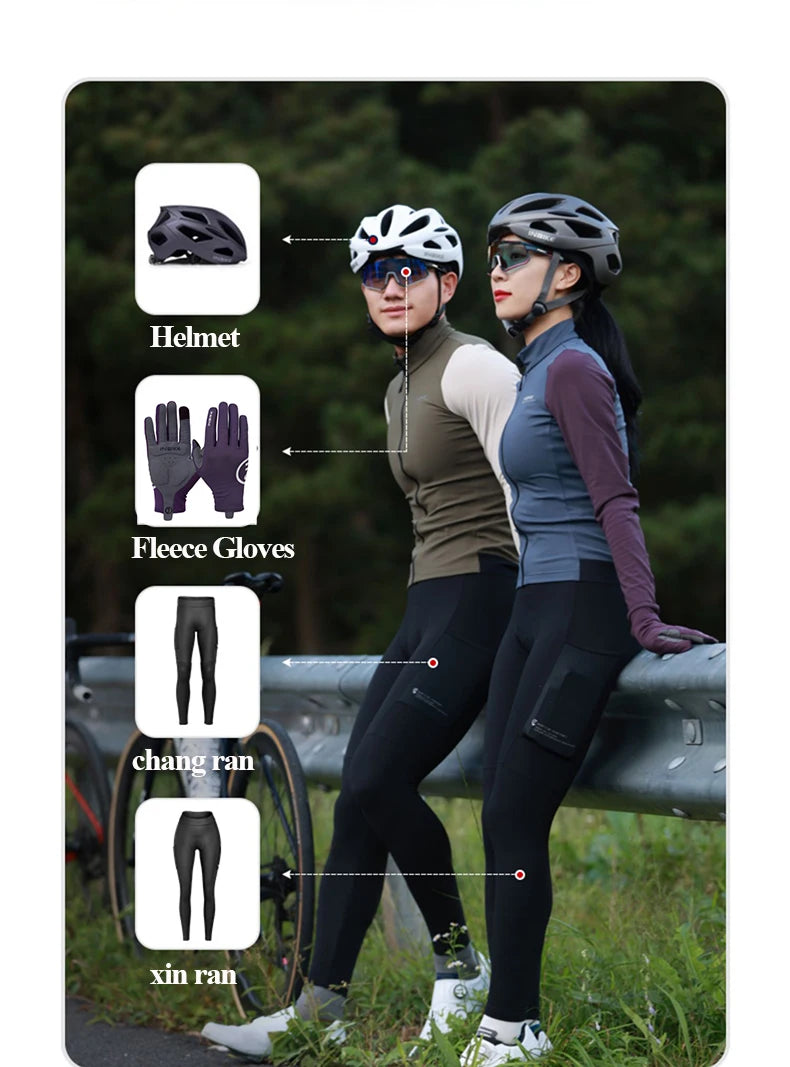 Maglia Da Ciclismo Uomo Slim Fit Invernale Manica Lunga Termica In Pile Con Zip Integrale Per Bici Abbigliamento Freddo