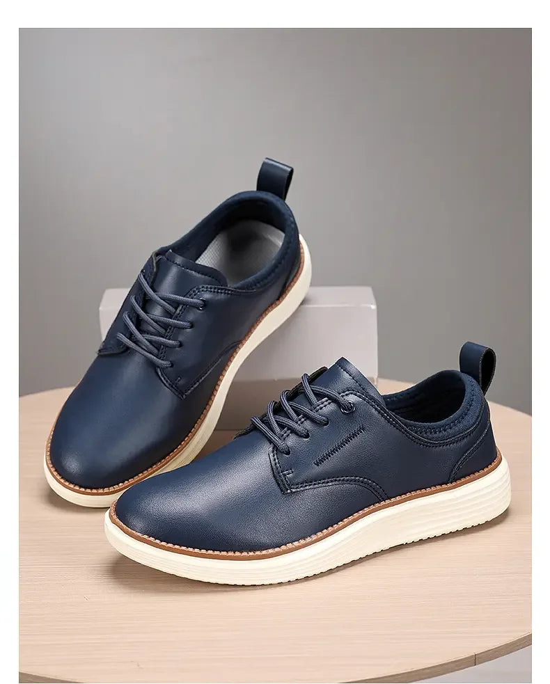 Scarpe Uomo Sportive Casual Alla Moda In Pelle Traspiranti e Comode Marrone Scarpe da Golf e Formali
