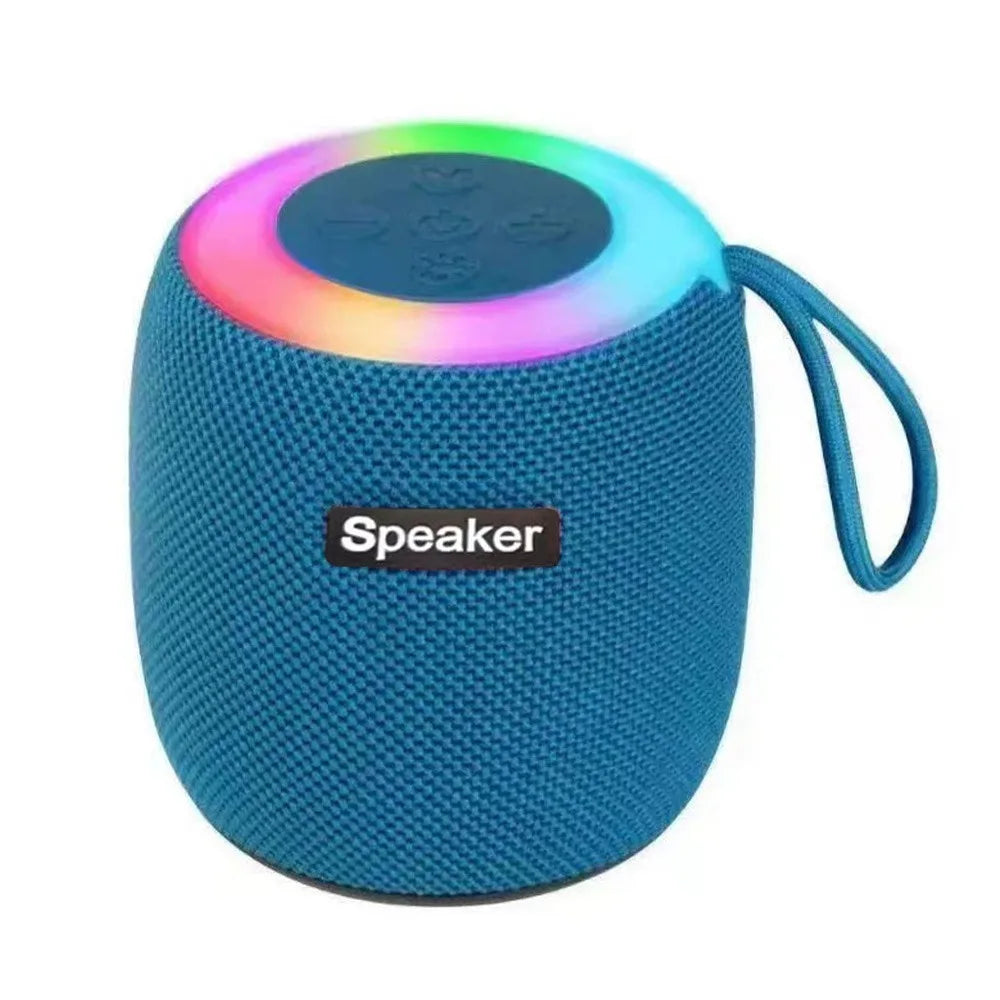 Altoparlante Bluetooth Portatile Con Luce RGB Mini Subwoofer Suono Stereo Senza Fili Per Campeggio Auto Casa