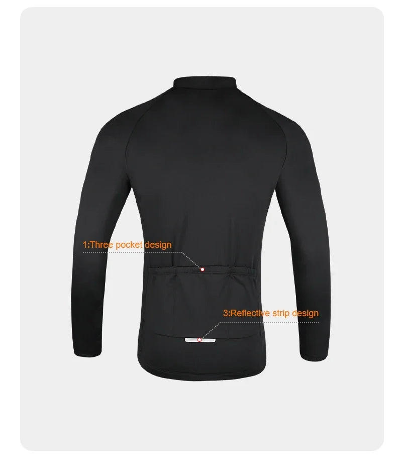 Giacca Ciclismo Invernale Termica Unisex Tasche Riflettente Protezione Dal Vento Traspirante MTB