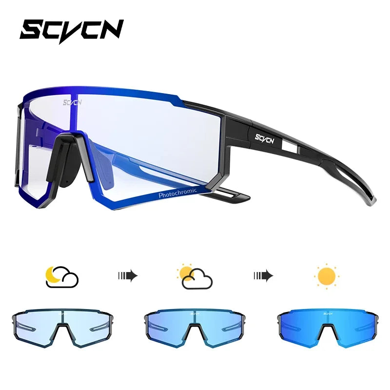 SCVCN Occhiali Da Sole UV400 Viola Montatura Street Fashion Y2K Per Donne E Uomini Ciclismo MTB