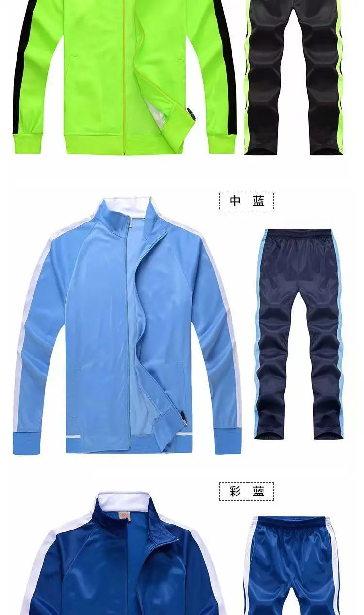 Set Tuta Da Uomo 2 Pezzi Giacca E Pantaloni Abbigliamento Sportivo Allenamento Autunno Inverno Primavera