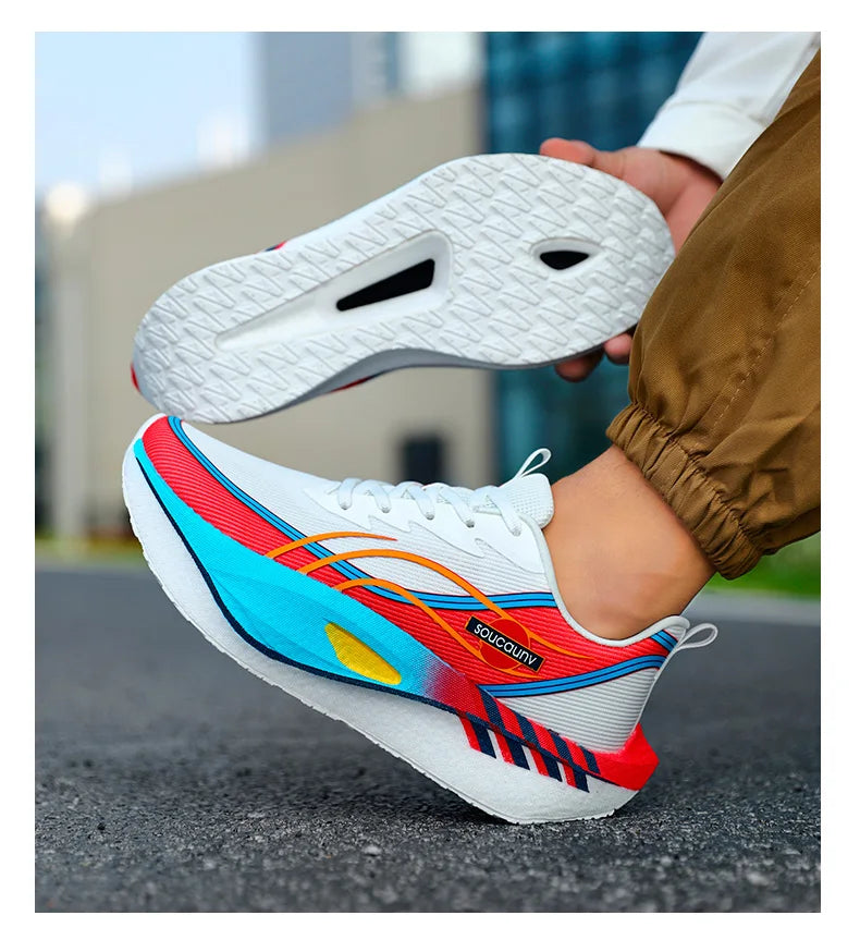 Scarpe Da Corsa Carbon Board Marathon Uomo Donna Traspiranti Leggere Antiscivolo Scarpe Da Ginnastica Atletiche