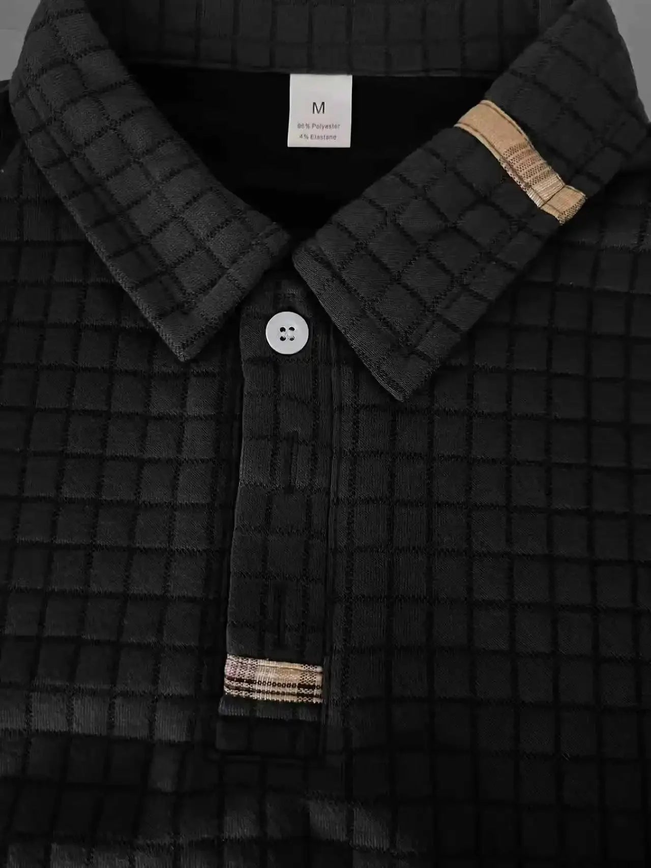 Polo Uomo 2025 Alta Qualità Autunno Inverno Patchwork Quadretti Con Vera Tasca Senza Braccioli