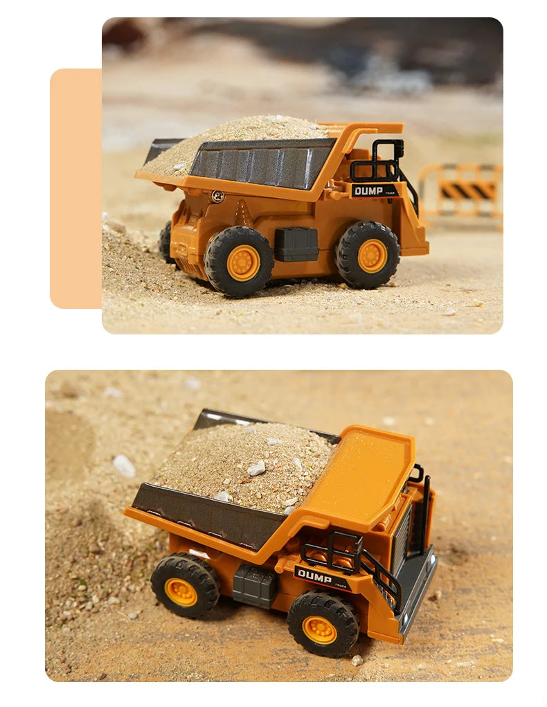 Modellino RC 1 64 ZWN Escavatore Telecomandato Camion Ribaltabile Carrello Elevatore In Lega E Plastica Per Bambini