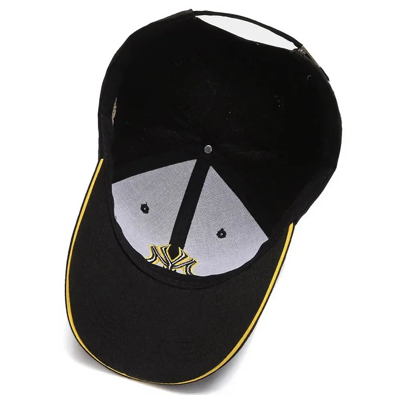 Berretto Da Baseball Unisex Ricamo Lettera Cappello Hip Hop Regolabile Esterno Protezione Solare Primavera Autunno