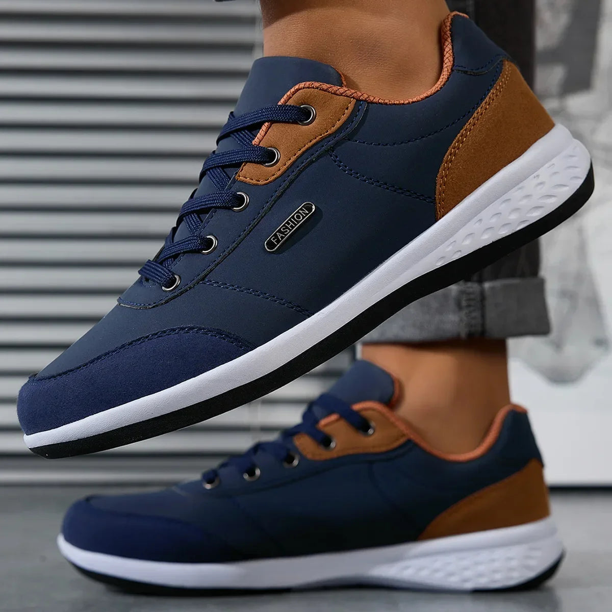 Scarpe Da Uomo Impermeabili Primavera Autunno Sneakers Da Passeggio In Pelle Antiscivolo Per Tempo Libero