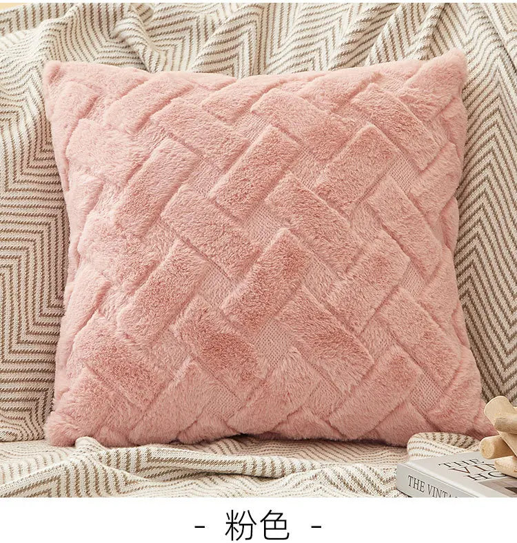 Fodera Per Cuscino In Peluche 45x45 E 30x50 Cm Per Divano Soggiorno Federa Quadrata In Cotone Decorazioni Per La Casa