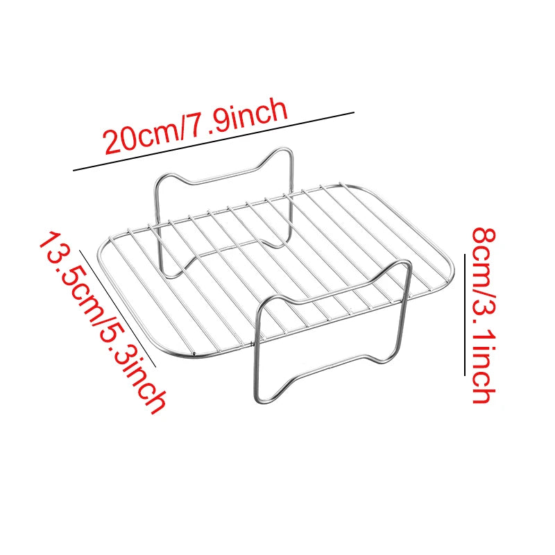 Griglia In Metallo Per Friggitrice Ad Aria E Forno Compatibile Con Cosori Vortex Gourmia Foodi Accessori