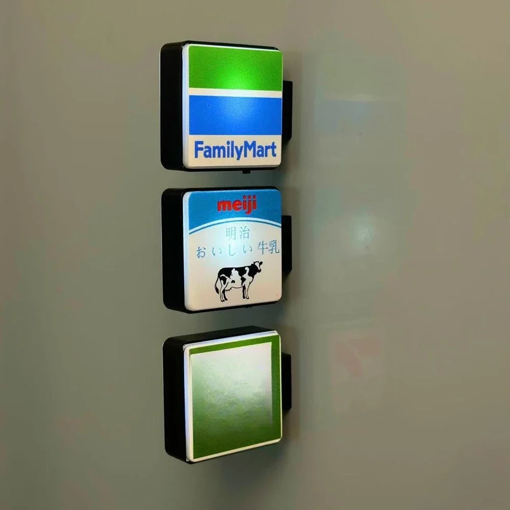 Mini Lightbox Magnet Frigorifero Caffè Turismo Giapponese Souvenir Scatola Luminosa Decorazione Casa Regalo
