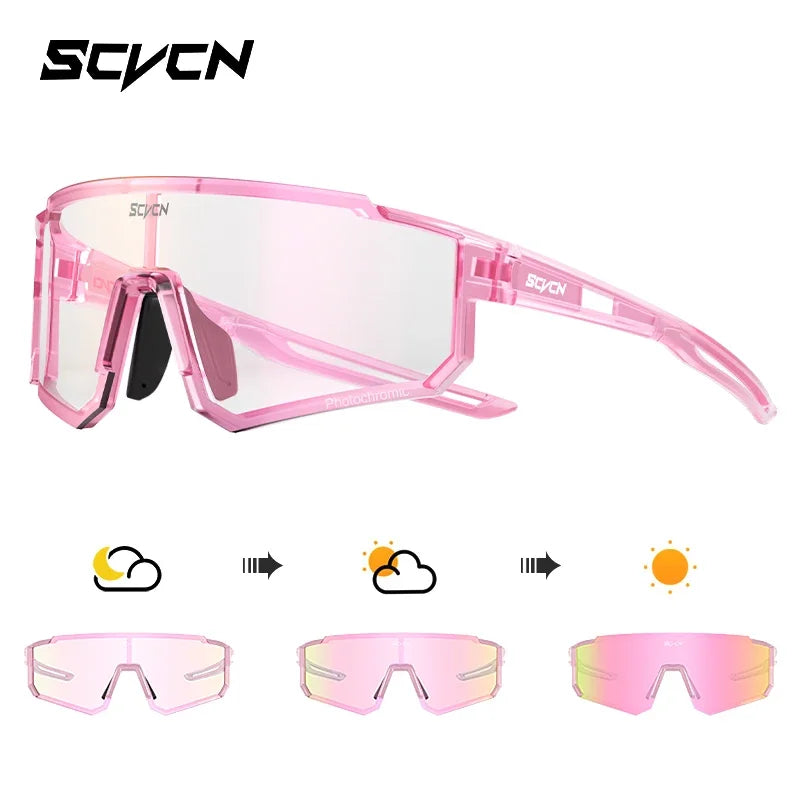 SCVCN Occhiali Da Sole UV400 Viola Montatura Street Fashion Y2K Per Donne E Uomini Ciclismo MTB