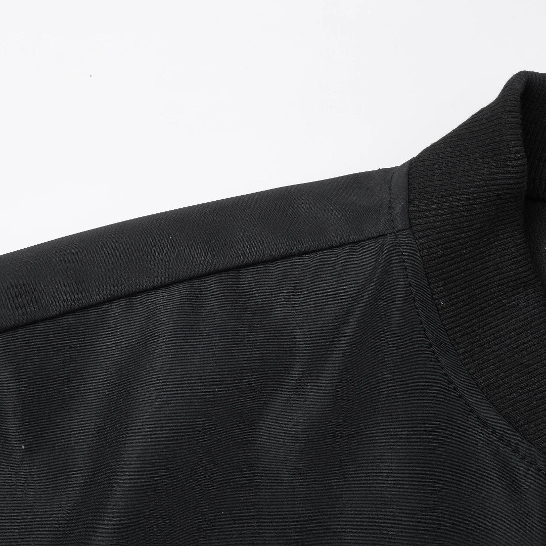 Giacca Uomo Sottile In Tinta Unita 2024 Primavera Autunno Con Colletto Baseball Corto Poliestere Business Casual