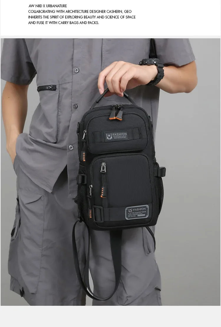 Borsa A Tracolla Uomo Multifunzionale Oxford Alta Qualità Leggera Per Viaggi E Escursioni All Aperto