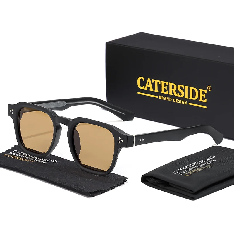 Occhiali Da Sole Quadrati Classici Unisex Da Uomo E Da Donna Di Lusso Con Inserto Centrale Temple Gradiente UV400