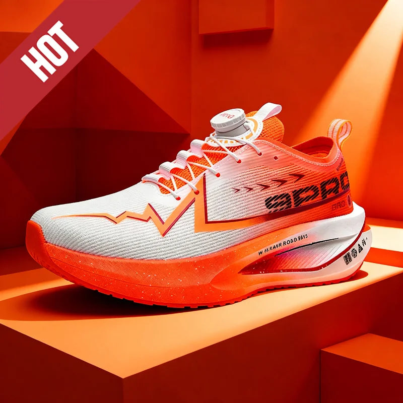 Scarpe Da Corsa Fluorescenti Carbon Marathon Uomo Traspiranti Leggere Scarpe Da Ginnastica Comode Da Donna