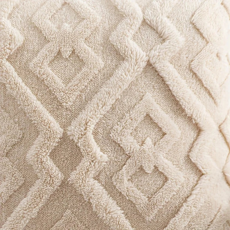 Fodera Cuscino In Velluto Jacquard Fiocco Di Neve Stampato 1 Pezzo Decor Casa Eleganza
