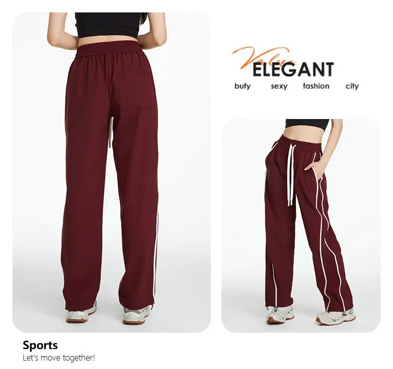 Pantaloni Sportivi Da Donna Estivi Antivento Per Alpinismo All'aperto Larghi Casual Protezione Solare Asciugatura Rapida