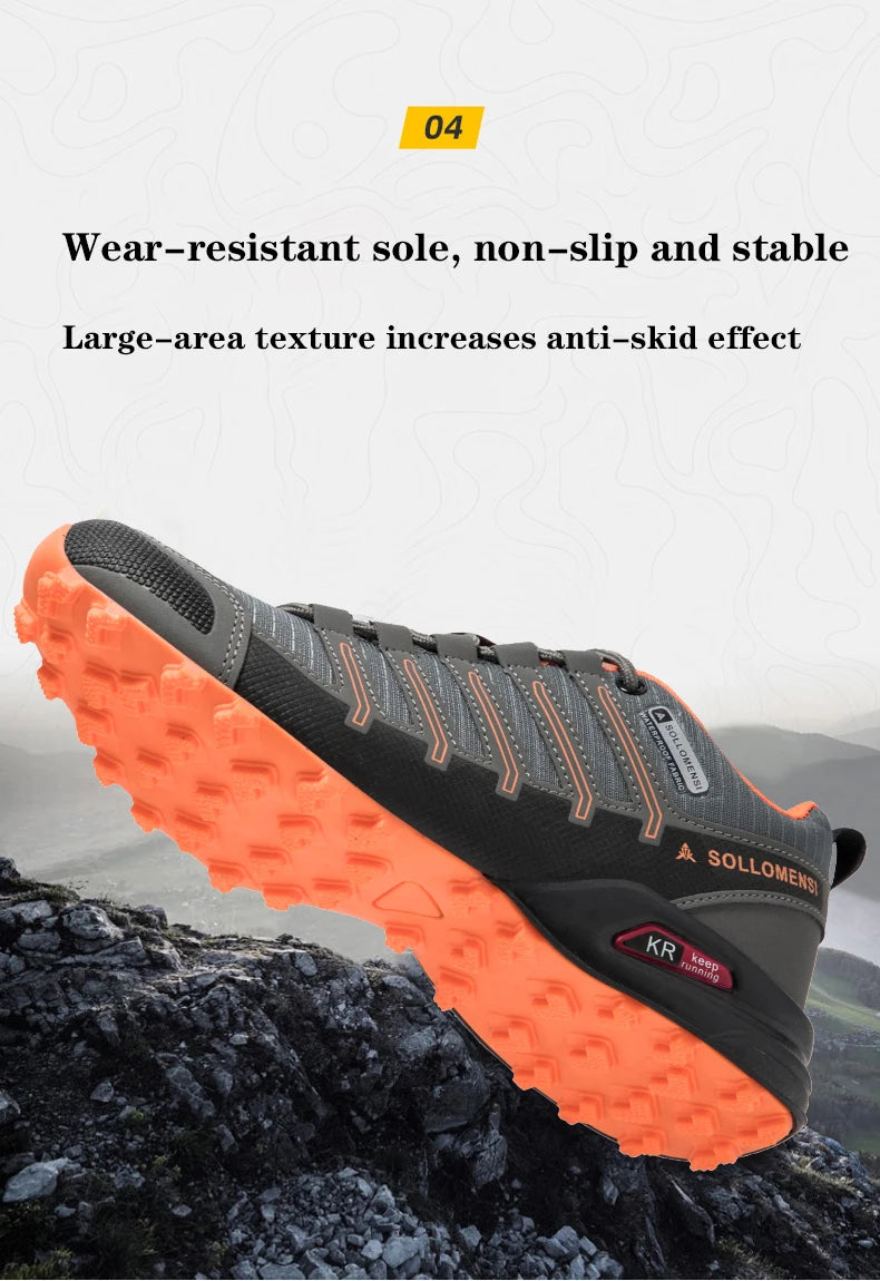 Scarpe Da Trekking Impermeabili Uomo Traspiranti Da Esterni Viaggio Allenamento Tattiche Ciclismo Senza Serratura