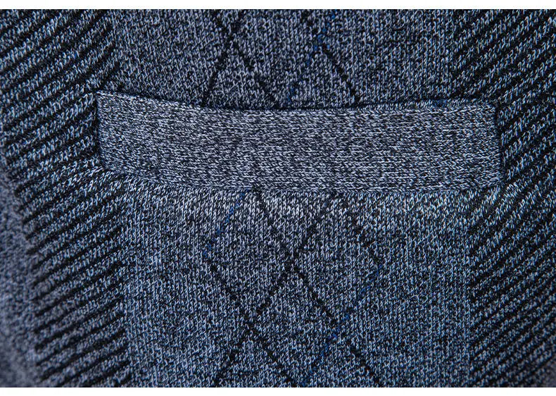 Cardigan Senza Maniche Da Uomo Gilet In Maglia Con Scollo A V Bottoni Argyle Lavorato Con Tasche