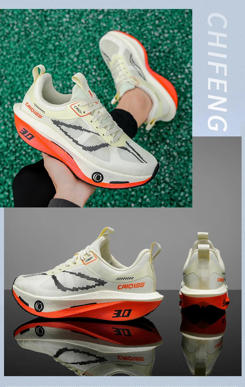 Scarpe Da Corsa Con Piastra In Carbonio Per Maratona Traspiranti Leggere Per Uomo E Donna Comode E Antiscivolo