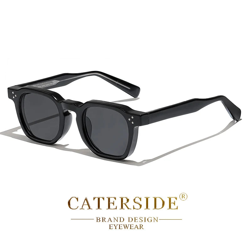 CaterSide Occhiali Da Sole Punk Unisex Con Montatura Quadrata Design Personalizzato Per Viaggi E Feste