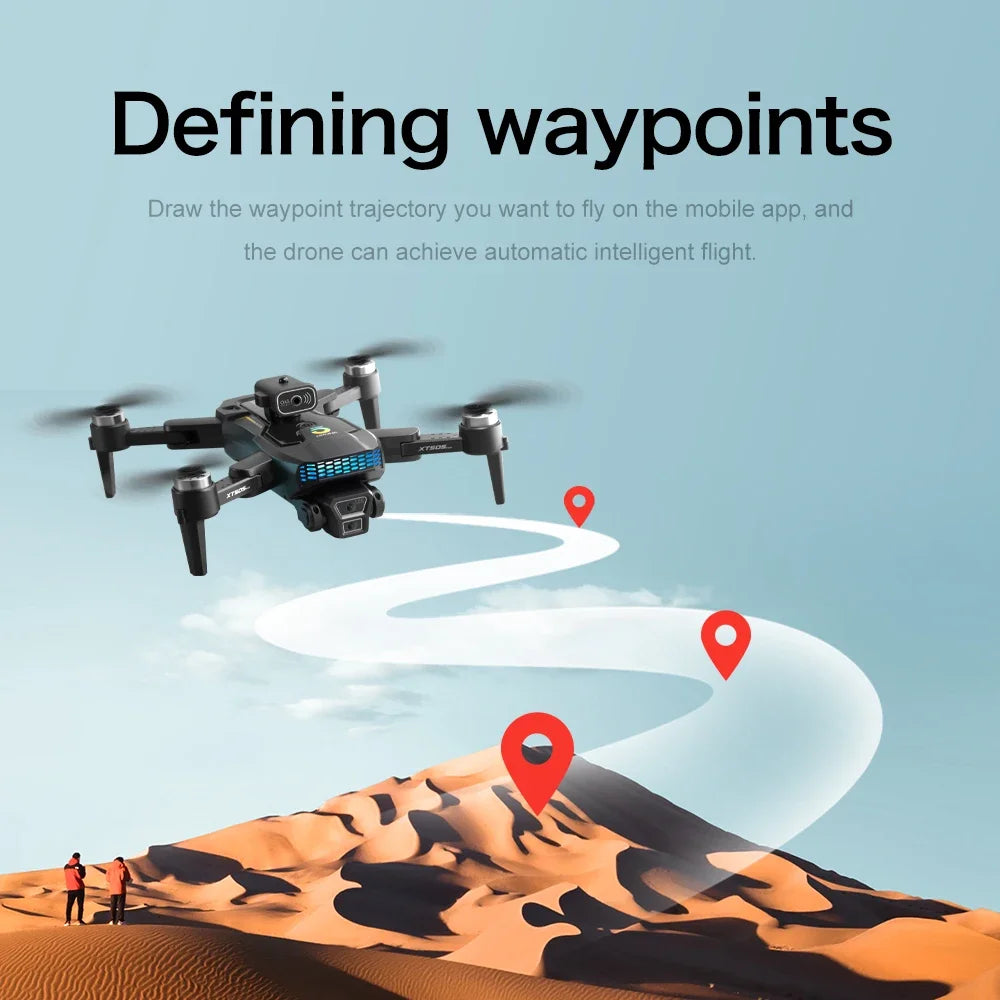 Drone Professionale GPS 8K Con Gimbal Tre Assi Brushless RC Quadricottero Ostacoli Fotocamera HD 4K 5G
