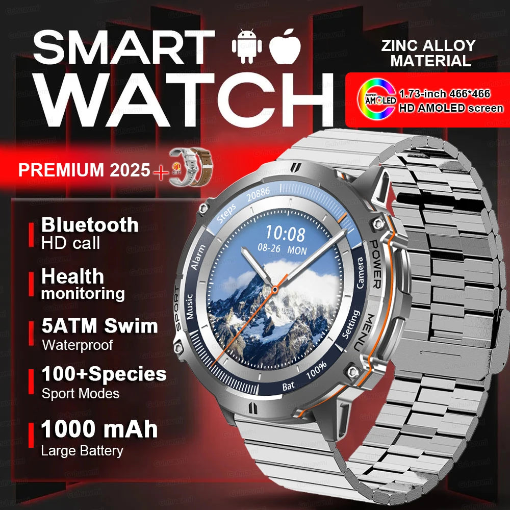 Orologio Intelligente Da Esterno T Rex 3 Militare GPS Impermeabile 5ATM Batteria 1000mAh Chiamate HD 170 Modalità Sport