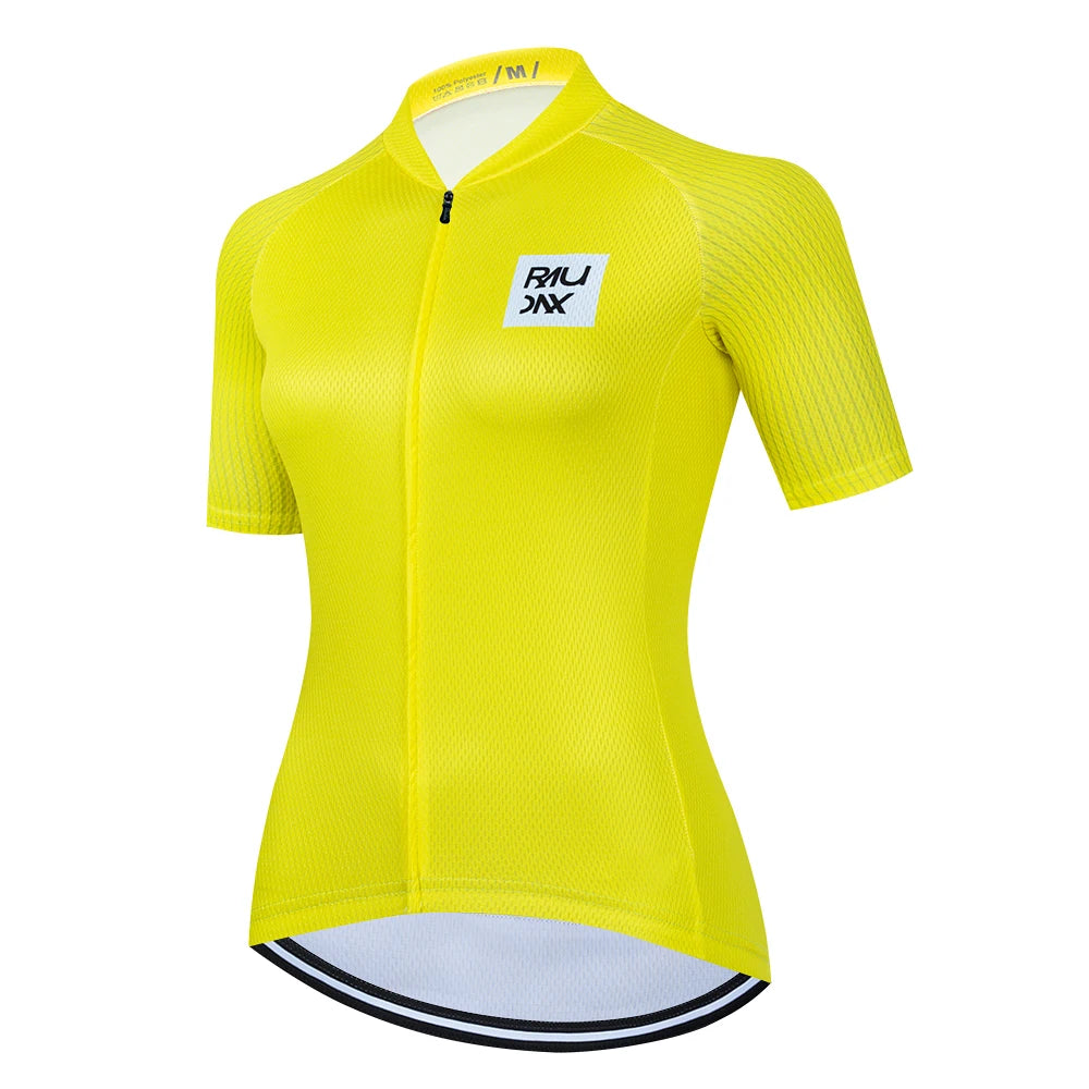 Maglie Ciclismo Donna Raudax 2026 Estive Traspiranti Abbigliamento MTB Maniche Corte Con Tasche