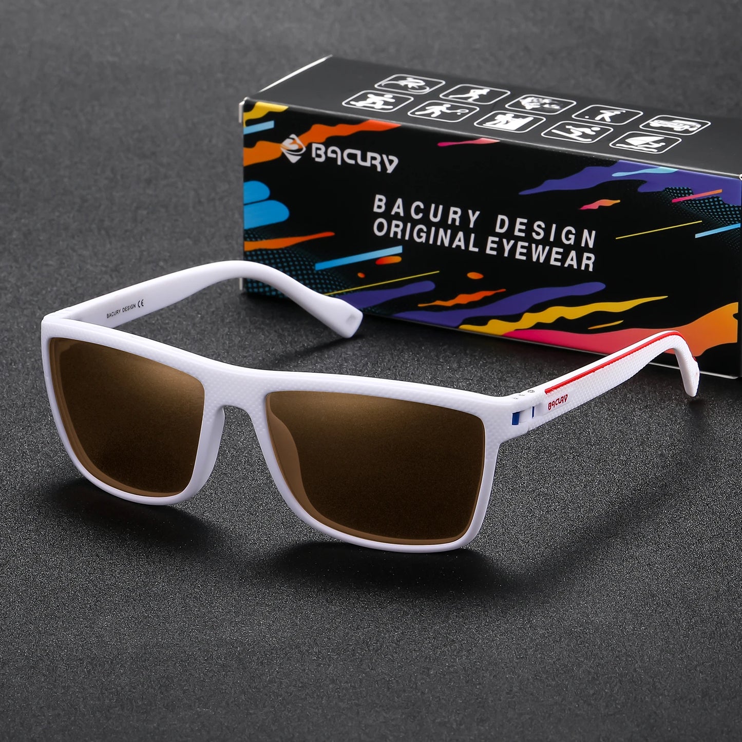 Occhiali Da Sole Sportivi Quadrati Polarizzati UV400 Unisex Per Uomo E Donna Ideali Per Escursionismo Confortevoli