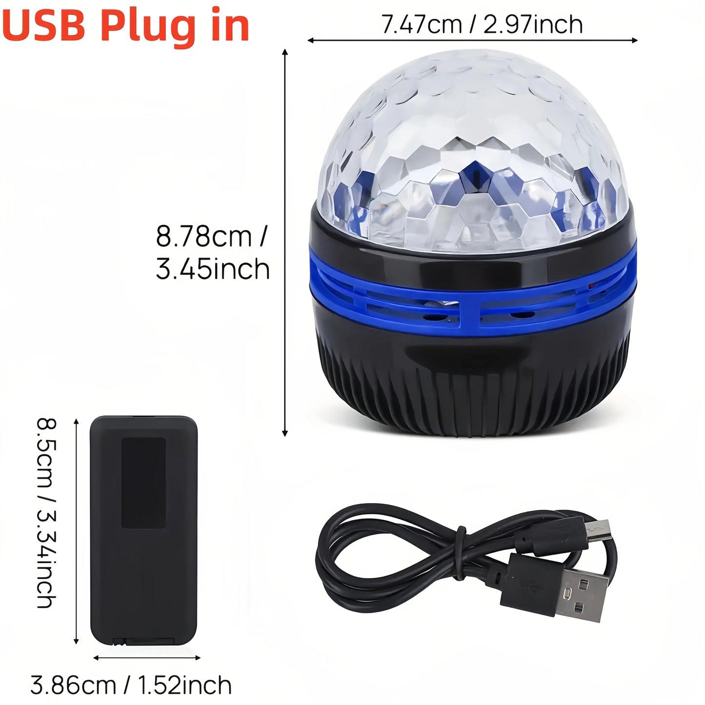 Luce Di Proiezione LED Con Ondulazione Dell'Acqua Vibrante Telecomando USB Proiettore Atmosfera RGB Per Camera Da Letto