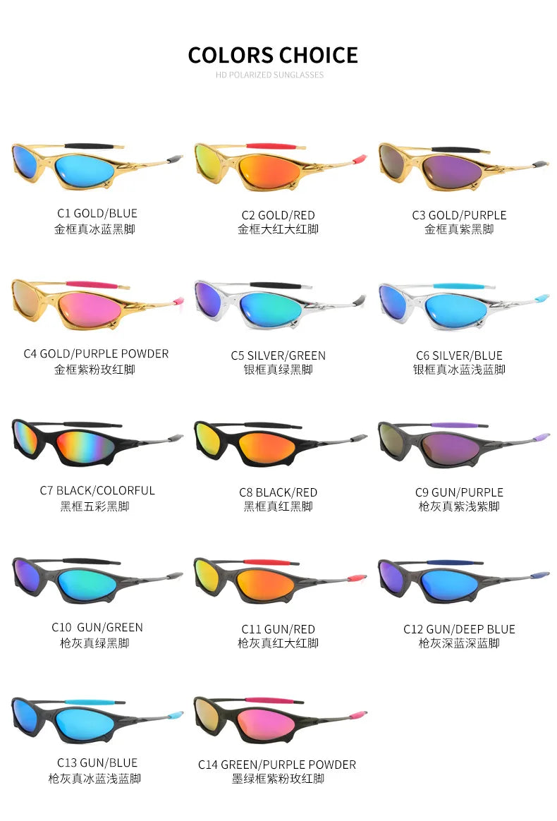 Occhiali Da Sole Unisex Y2K Moda Ciclismo Da Esterno UV400 Tonalità Classiche Nuovo Stile