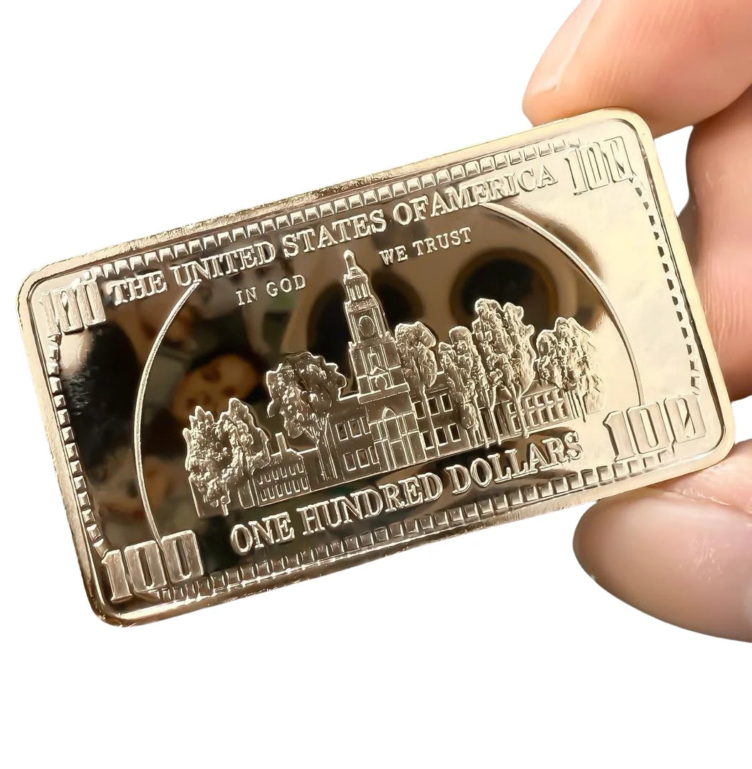 Barra Oro Commemorativa Americana 10oz 24k Oro Puro Moneta Metallica Regalo Souvenir USD